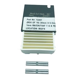 TIGRA 013397 30mm X 5.5mm X 1.1mm T04F Turnover/Reversible Knives - Back and Crossgroove (BOX OF 10) 