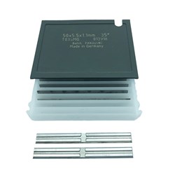 TIGRA 13918 50mm X 5.5mm X 1.1mm T03SMG Turnover/Reversible Knives Back and Cossgroove (BOX OF 10)