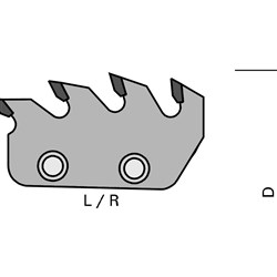 LEUCO SEGMENTS HW - Z=4 FOR FOLDING SEGMENT HOGGERS N