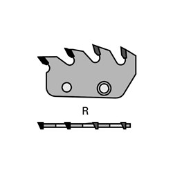 LEUCO SEGMENTS FOR SEGMENT HOGGERS - CIRCULAR CUT Z=2 DP + 2 HW RR