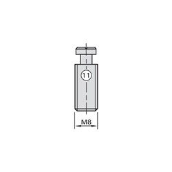 LEUCO STOP SCREWS M8X25