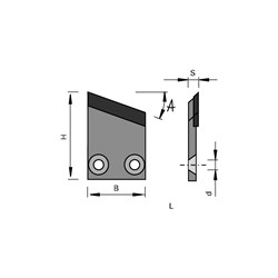 LEUCO GLUE JOINT SCRAPER TURNOVER KNIVES (FLAT SCRAPER) HW - HOMAG AGGREGATE FA10, FA1