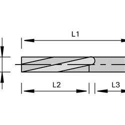 LEUCO FINISHING CUTTERS VHW - NEGATIVE SPIRAL Ã?16X35XÃ?16 Z R NEG