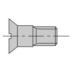 LEUCO COUNTERSUNK SCREWS - WITH COLLAR M5X12