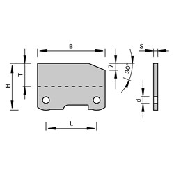 LEUCO SUPERPROFILER BLANKS HW - B=50 MM 49.4X44.5X2.0N