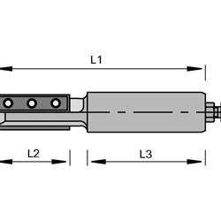 LEUCO SHANK-TYPE CUTTERS WITH HW TURNOVER KNIVES - Z=2 WITH MINI TURNOVER KNIVES Ã?16X50XÃ