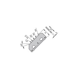 LEUCO MULTI SCRAPER TURNOVER KNIVES HW - TO PREVENT MATERIAL FRACTURING FOR HIGH G