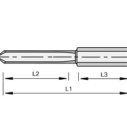 LEUCO BORING SPIKES WITH SOLID CARBIDE BODY Ã?3.0X15XÃ?10
