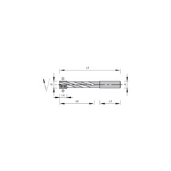 LEUCO LOCK-CASE CUTTERS WITH HW KNIVES - DOOR MANUFACTURING Ã?18X105XÃ?20 Z=2 R POS