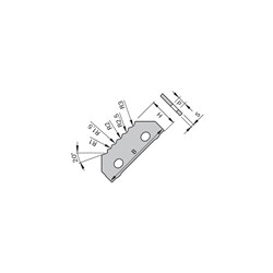LEUCO MULTI SCRAPER TURNOVER KNIVES HW - TO PREVENT MATERIAL FRACTURING FOR HIGH G