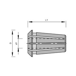 LEUCO COLLET CHUCKS 426E / ER 16 Ã?7 L=27.5