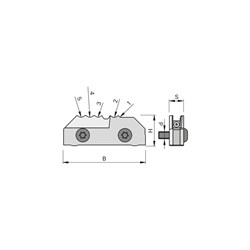 LEUCO TWINBLADE SCRAPER TURNOVER KNIVES HW - TO PREVENT MATERIAL FRACTURING -
