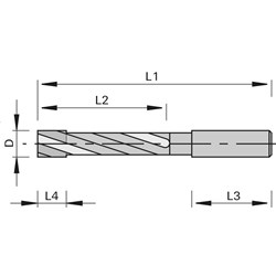 LEUCO LOCK-CASE FINISHING CUTTERS VHW - DOOR MANUFACTURING Ã?16X115XÃ?16 Z=