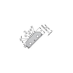 LEUCO MULTI SCRAPER TURNOVER KNIVES HW - TO PREVENT MATERIAL FRACTURING FOR HIGH G