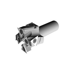 LEUCO SHANK-TYPE CUTTERS WITH HW TURNOVER KNIVES - T3-SYSTEM Ã?54X35XÃ?25 Z=2+2 R