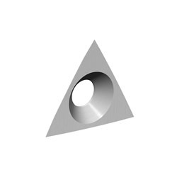 LEUCO TURNOVER KNIVES HW WITH 3 CUTTING EDGES AND COUNTERSINK - WITH ROUNDED EDG