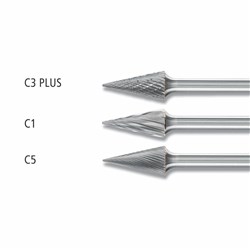 Conical Pointed Burr SKM 6mm Shank  SKM 1020/6 C3 PLUS
