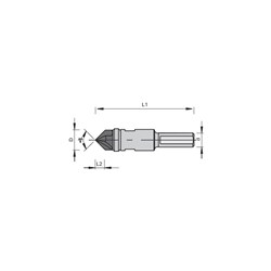 LEUCO VHW COUNTERSINK - Z=3 Ã?18X9.0XÃ?10 Z=3 R