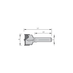LEUCO BOHRER HW FÃ?R LAMELLO CABINEOÂ® VERBINDER CABINEO ZYL.KOPFBOHRER B*15X37 S6 RH