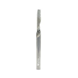 Vortex 5632H Upcut Spiral O Flute Single Flute 1/4" X 1-1/4" X 3-1/4" X 1/4" Shank for cutting harder plastics