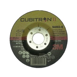 3M DC1058 Cubitron II Depressed Centre Metal Grinding Wheels - Iron Free 115 x 6 x 22 A36P I/F