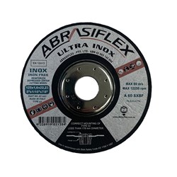 Abrasiflex DC1061 Depressed Centre Metal Cutting Wheels - Iron Free 125 x 1.6 x 22 A60SX Ultra I/F