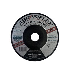 Abrasiflex DC1087 Depressed Centre Metal Grinding Wheels - Iron Free 125 x 7 x 22 ZA24SX Ultra I/F