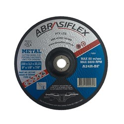Abrasiflex DC1140 Depressed Centre Metal Cutting Wheels 230 x 3.2 x 22 A24R