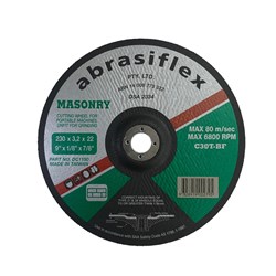 Abrasiflex DC1150 Depressed Centre Masonry Cutting Wheels 230 x 3.2 x 22 C30T