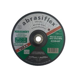 Abrasiflex DC1180 Depressed Centre Masonry Grinding Wheels 230 x 7 x 22 C24S