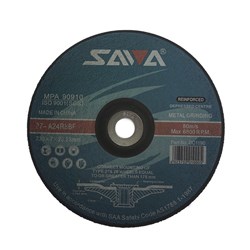 Abrasiflex DC1190 SAWA Depressed Centre Metal Grinding Wheels 230 x 7 x 22 A24R