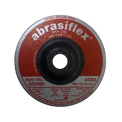 Abrasiflex DC5020 Depressed Centre Flexible Grinding Wheels 100 x 3 x 16 AC60