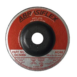 Abrasiflex DC5055 Depressed Centre Flexible Grinding Wheels 125 x 3 x 22 AC46