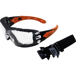 EVOLVE CLEAR SAFETY GLASSES WITH GASKET & HEADBAND