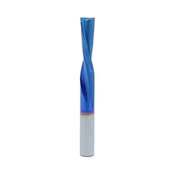 FAST BLUE DOWNCUT FINISHING SPIRAL 6.35MM X 22MM X 60MM X 2 FLUTE X 1/4" SHANK