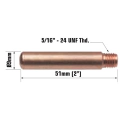 TWECO 5 H/D Contact Tip 1.2mm  (15H-45)
