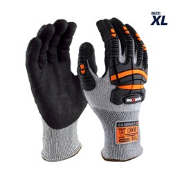 G-FORCE CUT E GLOVE WITH TPR PROTECTION AND FOAM NITRILE PALM - XLARGE