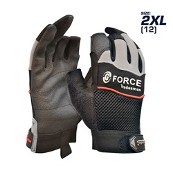 G-FORCE TRADESMAN MECHANICS GLOVE, 2 FINGER - 2XLARGE E