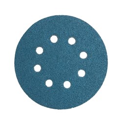 Abrasiflex HK28080 Revcut Blue Velstick Sanding Disc 125mm 8 Hole P40