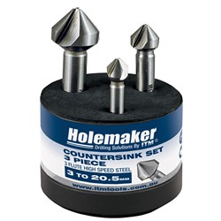 HOLEMAKER COUNTERSINK SET - 3 PIECE, 8-20.5MM