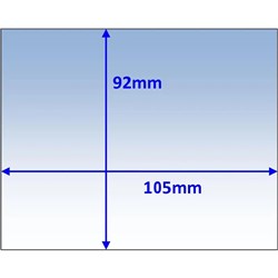 WC-05322 - WELDCLASS PROMAX 500 CLEAR INNER LENS 105X92MM (PACK OF 5)