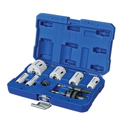 HOLEMAKER COBALT HOLESAW SET, ELECTRICIANS, INCLUDING 16,20,25,32,40,51MM PLUS ARBOR