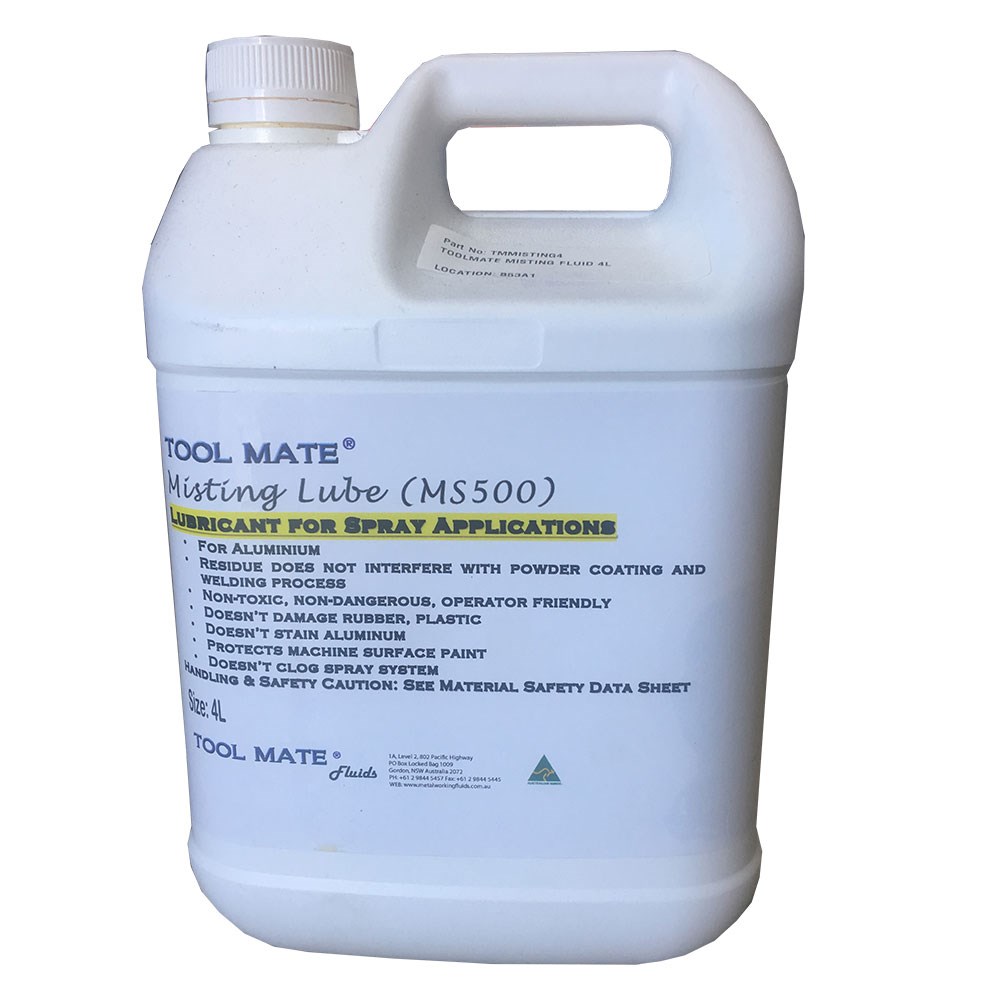 TOOLMATE MISTING FLUID 4L AusTech STAGE Industrial Supplies for