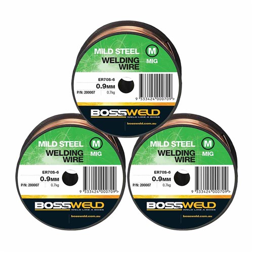 200007_Bossweld_70S-6_Mild-Steel-MIG-Wire_0.9mm_0.7kg_x3