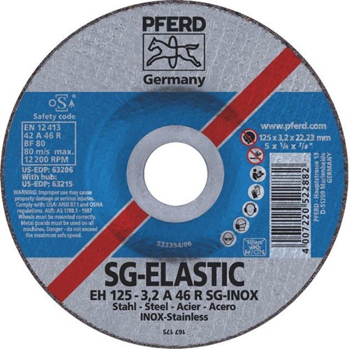 PFERD Pipe Notching Cut-Off Wheels Premium - Raised Hub - STEEL