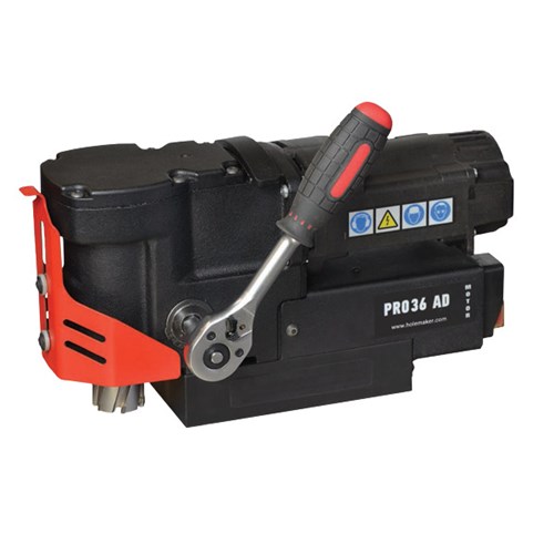 HOLEMAKER PRO36AD MAGNETIC BASE ANGLE DRILL,240V, CAPACITY: 36MM DIA X 30MM