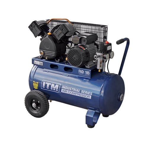 ITM AIR COMPRESSOR, BELT DRIVE, 2.2HP 50LTR CONSTRUCTION FAD 185L/MIN