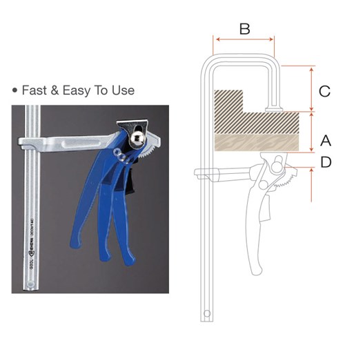 QUICK ACTION BEAM FORGED STEEL CLAMP