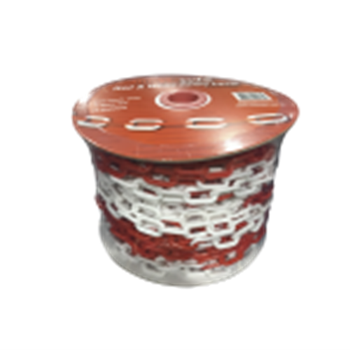 6MM RED & WHITE SAFETY CHAIN