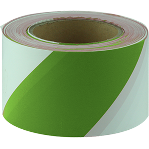 GREEN & WHITE BARRICADE TAPE